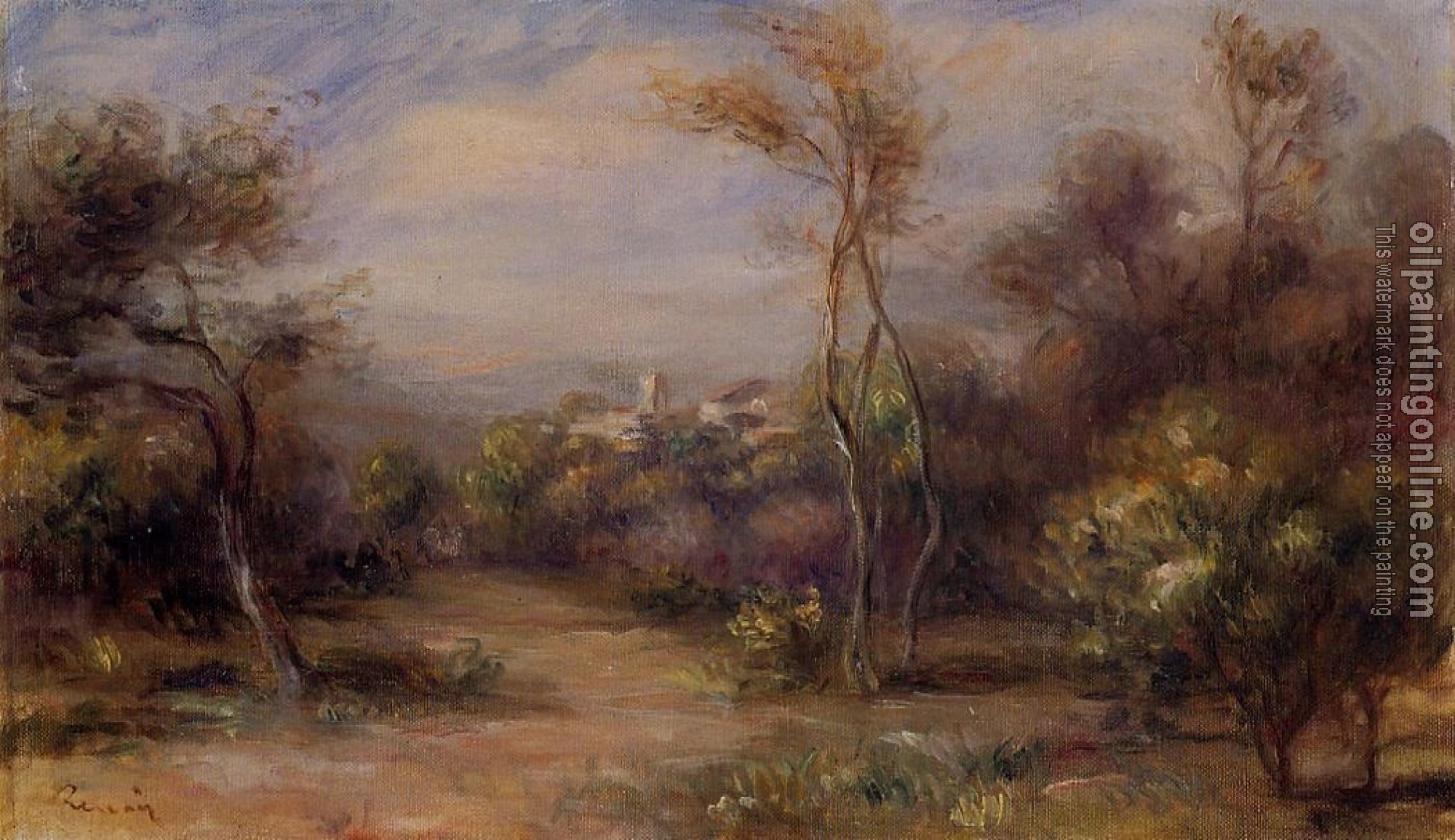 Renoir, Pierre Auguste - Landscape near Cagnes